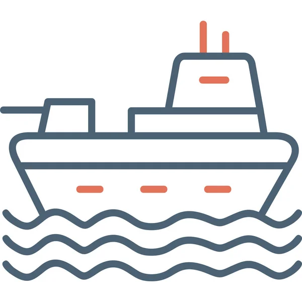 Ship Icon Vector Illustration — Stock Vector