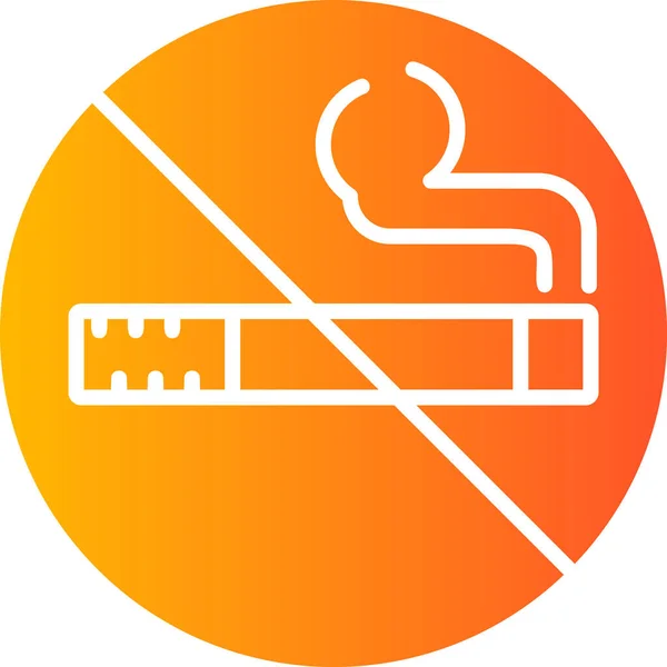 Smoking Modern Vector Icon Illustration — Archivo Imágenes Vectoriales