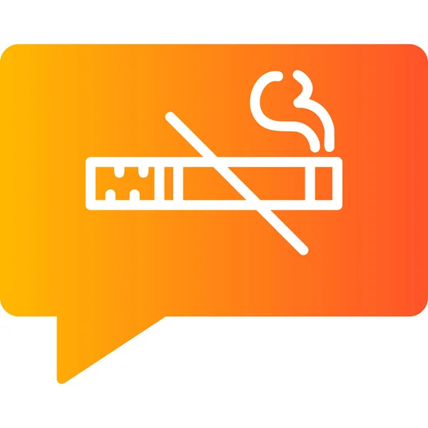 Journée Sans Tabac Simple Icône Web Illustration Simple — Image vectorielle