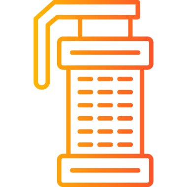  Sis bombası. Web simgesi vektör illüstrasyonu