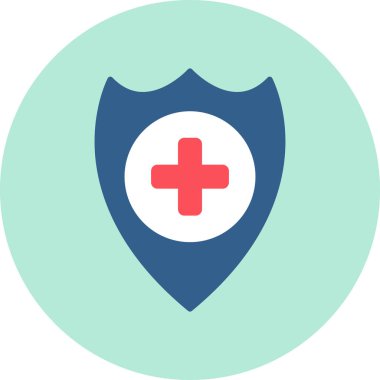 Sağlık hizmetleri modern simgesi, vektör illüstrasyonu