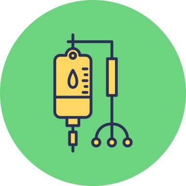 Kan Torbası modern simgesi, vektör illüstrasyonu