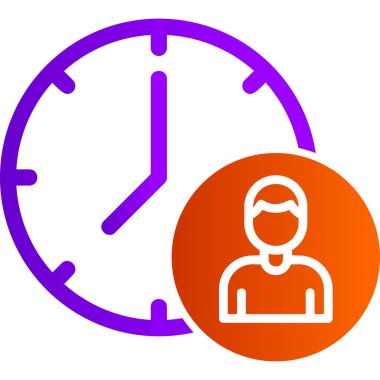 Time Manager icon modern vector illustration