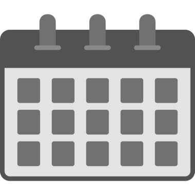 Takvim simgesi, vektör illüstrasyonu basit tasarım