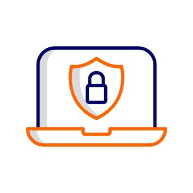 Güvenlik Web simgesi basit illüstrasyon