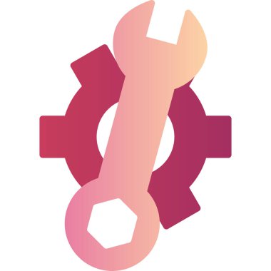 İş Yönetimi. Web simgesi basit illüstrasyon