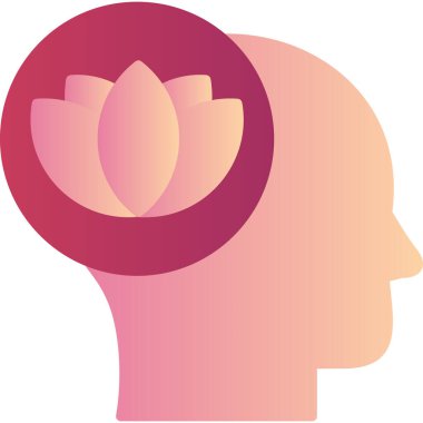 Sakin ol. Web simgesi basit illüstrasyon