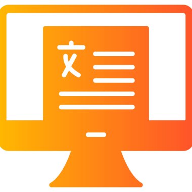 Dilbilim modern simgesi, vektör illüstrasyonu\\