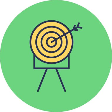 hedef simge vektör illüstrasyonu