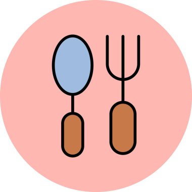 Gıda simgesinin vektör illüstrasyonu