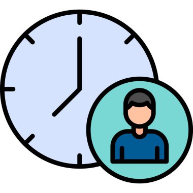 Time Manager icon modern vector illustration
