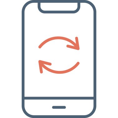 Web simgesini tazele, karıştır basit illüstrasyon