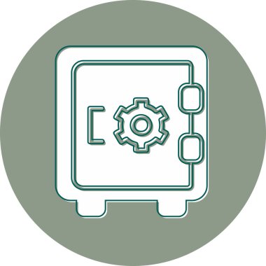 Security Box  icon vector illustration