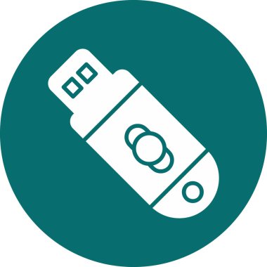 usb flash disk vektör illüstrasyonu