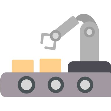 Otomasyon. Web simgesi basit illüstrasyon