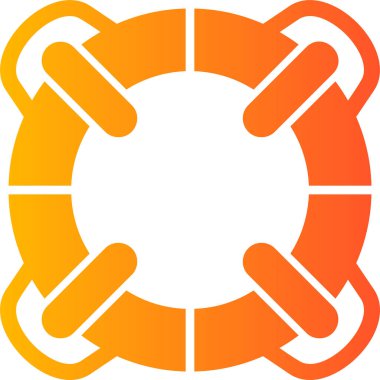 Yaşam halkası simgesi, modern tasarım çizimi