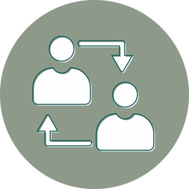 İnsan simgesinin vektör illüstrasyonu