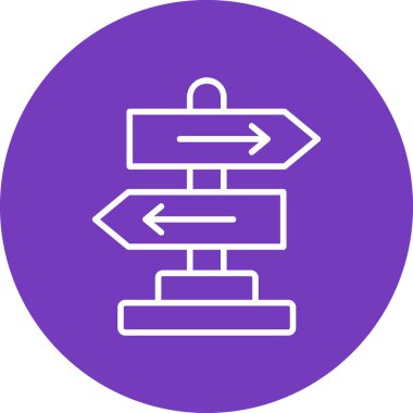 Yönlendirme okları simgesi. Basit tasarım