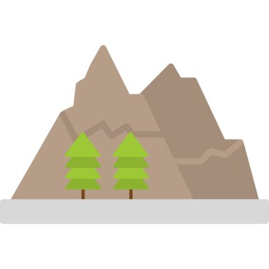 Göl modern simgesi, vektör illüstrasyonu