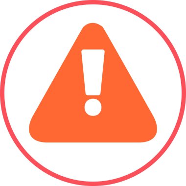 uyarı işareti simgesi, vektör illüstrasyonu