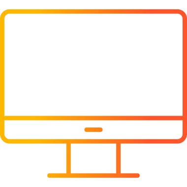 Masaüstü modern simge, vektör illüstrasyonu 