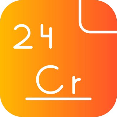 Krom, Cr ve atom numarası 24 olan kimyasal bir elementtir. Bu grup 6 'daki ilk elementtir. Çelik gibi gri, parlak, sert ve kırılgan bir geçiş metali. Vektör simgesi