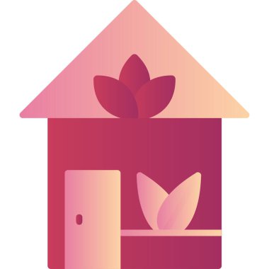 Çiçek. Web simgesi basit illüstrasyon