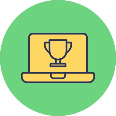 Bilgisayar. Web simgesi basit illüstrasyon