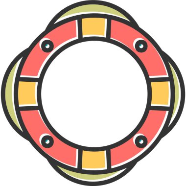 Yaşam koruyucu simgesi, modern tasarım illüstrasyonu