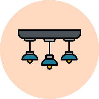 Lamba simgesi vektör illüstrasyonu asılıyor