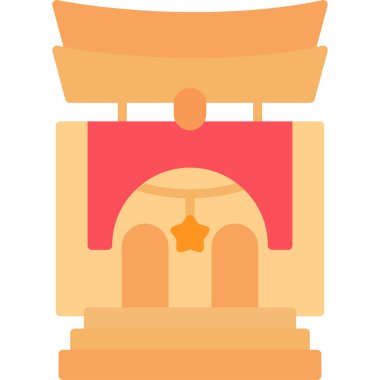 Bina. Web simgesi basit tasarım