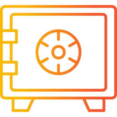 Safety Box modern vector icon illustration