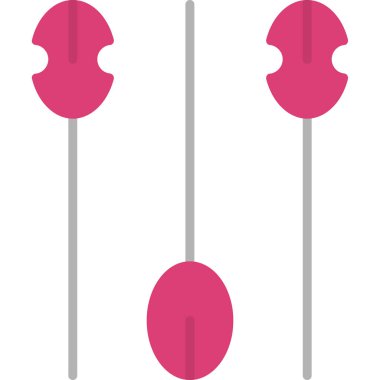 Akupunktur basit simge, vektör illüstrasyonunu iğneler