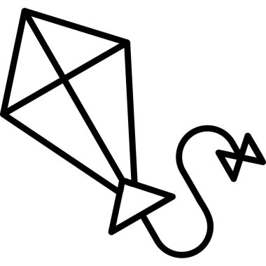 Uçurtma. Web simgesi basit tasarım 