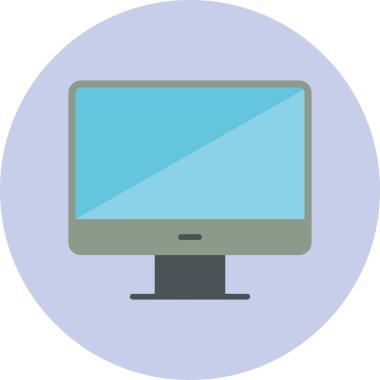 Masaüstü modern simge, vektör illüstrasyonu 