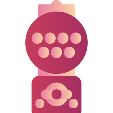 Gumball Machine Web simgesi basit illüstrasyon