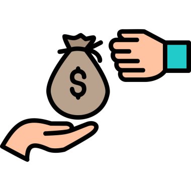 Haraç web simgesi basit illüstrasyon