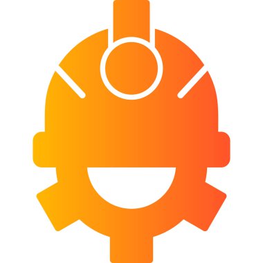 Miğfer. Web simgesi basit illüstrasyon 