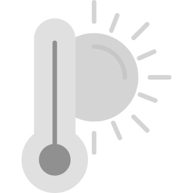 termometre simgesi vektör illüstrasyonu 