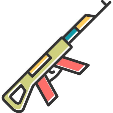 Ak47 icon modern vector illustration