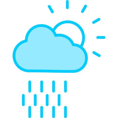 Hava durumu modern simgesi, vektör illüstrasyonu