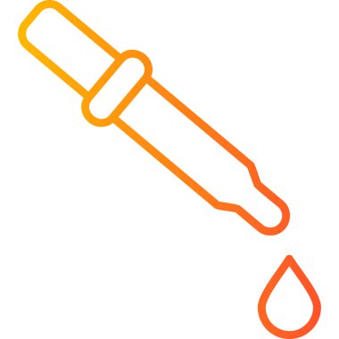 Pipette. Web simgesi vektör illüstrasyonu 