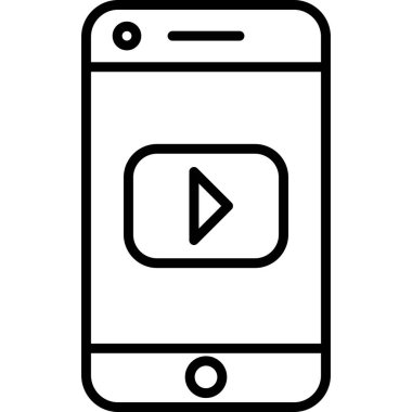 Sosyal ortam simgesi vektör illüstrasyonu