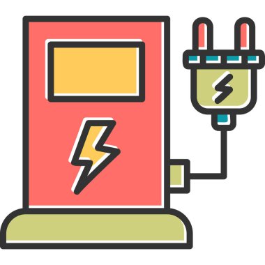 Elektrik prizi. vektör illüstrasyonu