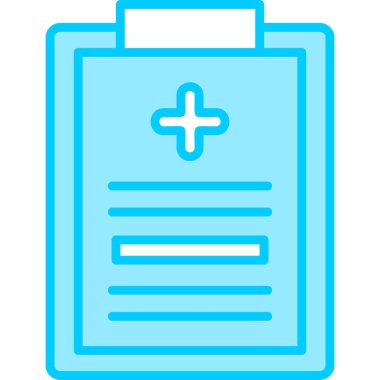 Tıbbi kayıt simgesi, modern tasarım illüstrasyonu