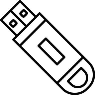 USB Flash sürücü simgesi.  