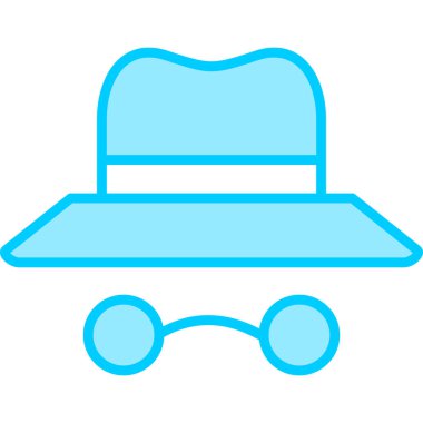 Modern Incognito simgesinin vektör çizimi