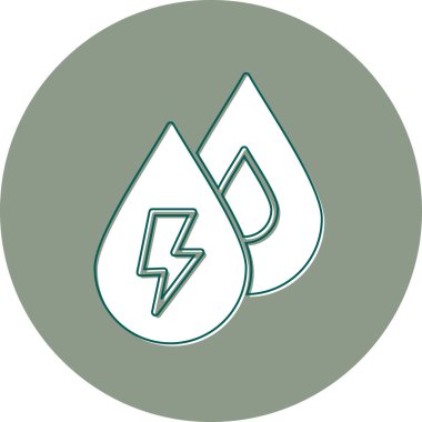 Güç üretimi modern simge, vektör illüstrasyonu