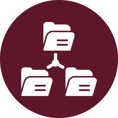 Dosya paylaşım simgesi, vektör illüstrasyonu