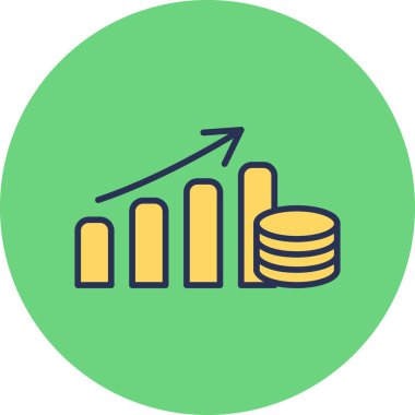 Büyüme simgesi, modern tasarım illüstrasyonu